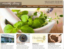 Tablet Screenshot of iridologyathealthyliving.com